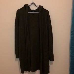 Hooded Duster Sweater